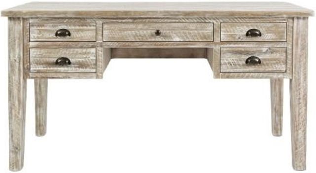 Jofran Inc. Artisan's Craft Washed Gray Desk-2