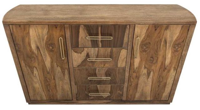 International Furniture Direct Balam Stained Brown Buffet-4