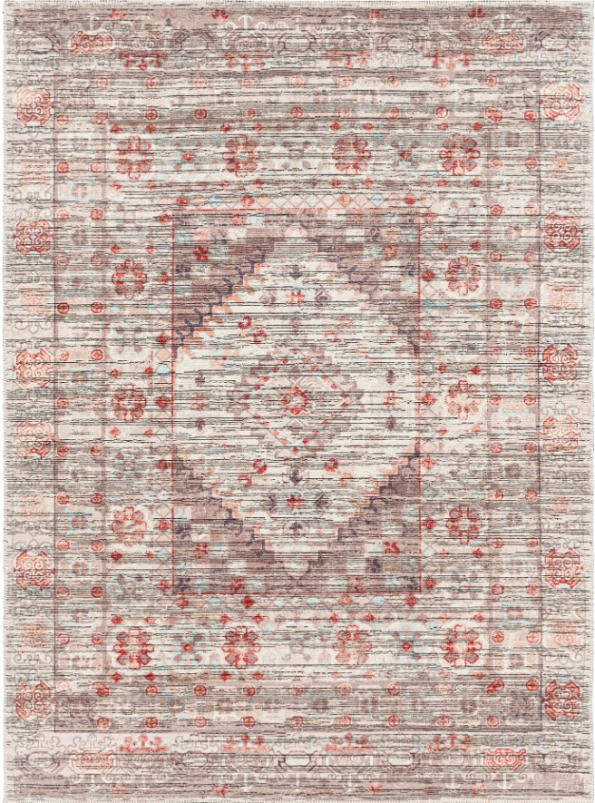 rara　1223 Surya Nolita Dark Brown/Red 4'x6' Area Rug | Tucker's
