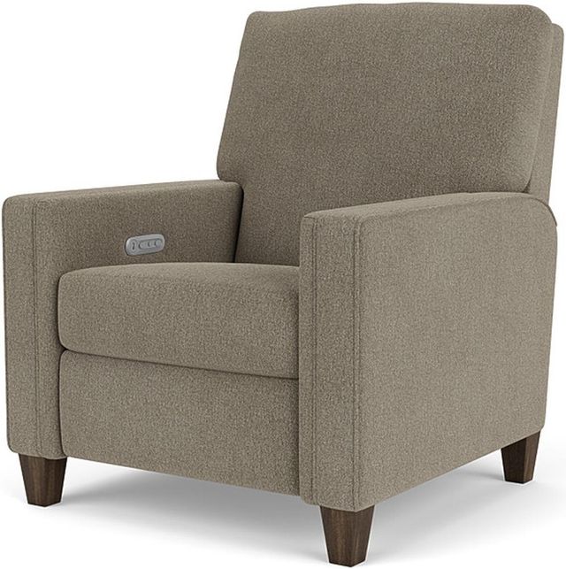 Flexsteel® Midway Gray Dove Power Recliner with Power Headrest-1