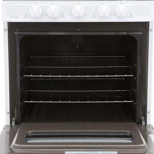 Premier 24" White Freestanding Gas Range-3