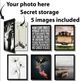 Classy Living Creative Black Secret Storage Wall Art-1