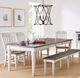 Jofran Inc. Orchard Park 6-Piece Dark Brown/Light Gray 96" Dining Set-1