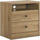 Intercon Vega Natural Oak Melamine Nightstand-0