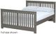 Crate Designs™ Furniture Graphite Twin XL Shaker Bed-0