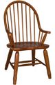 Liberty Furniture Treasures Rustic Oak Bow Back Arm Chair-1