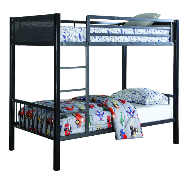 Coaster® Meyers 2-Piece Black Twin/Twin Bunk Bed-1