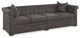 Century® Modern Chesterfield Gray Large Sofa-0