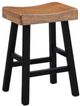 Furniture of America® Biasca 2-Piece Black/Oak Counter Stool Set-0