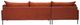 Moe's Home Collection Jamara 2-Piece Burnt Auburn Left-Arm Facing Sectional and Chaise-3