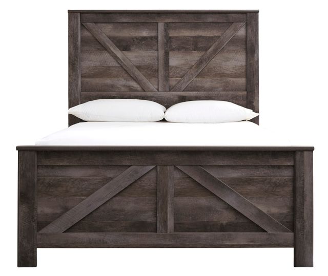 Signature Design by Ashley® Wynnlow Gray King Crossbuck Panel Bed-1