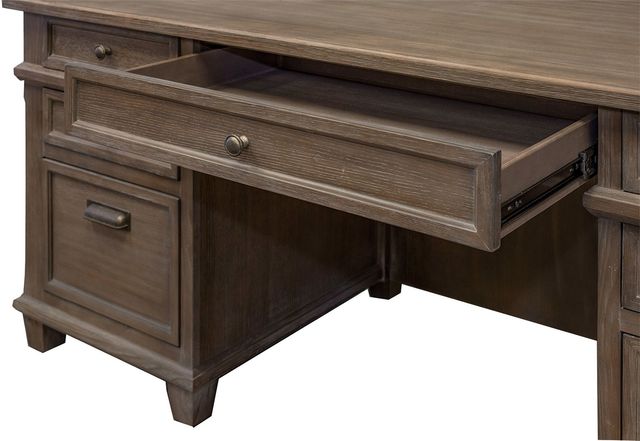 Martin Furniture Carson Weathered Dove Double Pedestal Desk-3