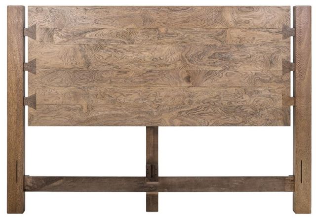 International Furniture Direct Atenas Brown Queen Panel Bed-2