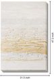 Classy Living Timeless Radiant Textured Gold and Cream Wall Art-2