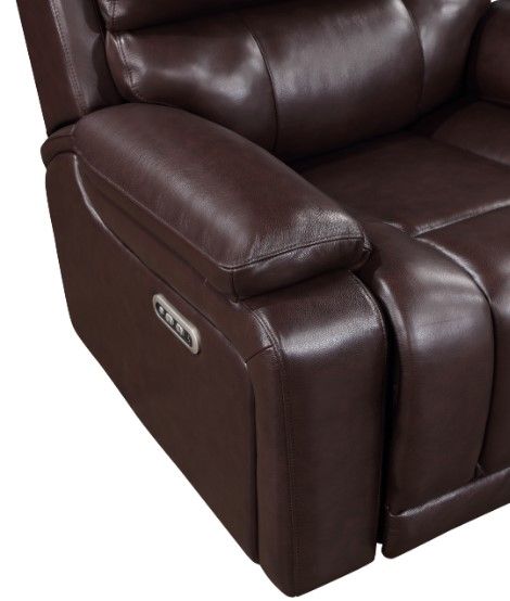 New Classic® Home Furnishings Cicero Brown Leather Reclining Sofa -4
