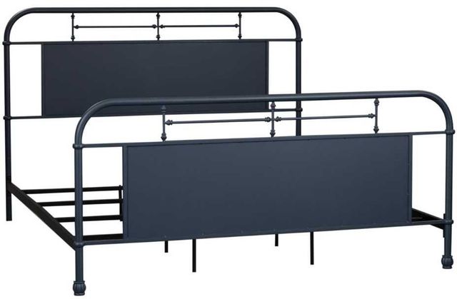 Liberty Furniture Vintage Navy King Metal Rod Bed-0