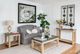A & B Home Distressed Black Mirrored Wall-5