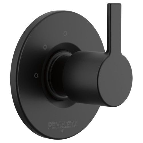 Peerless Flute™ Matte Black In-wall Diverter Trim-0