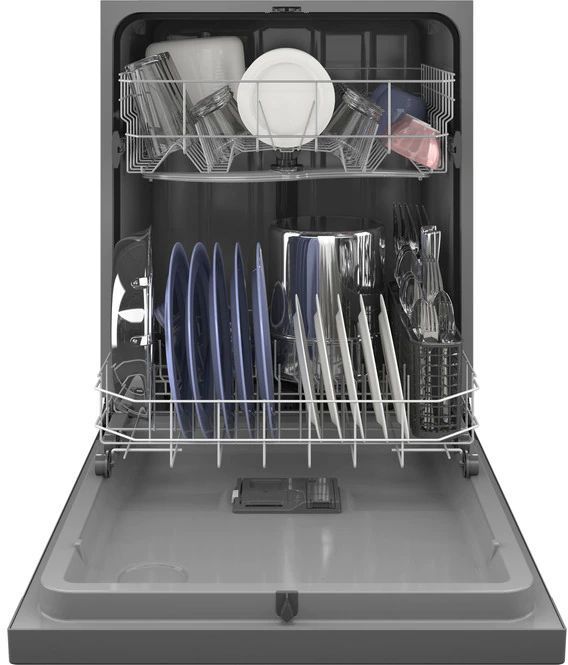 GE® 24" Stainless Steel Built In Dishwasher with Front Controls-3