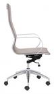 Zuo® Glider Taupe High Back Office Chair-2