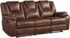 Steve Silver Co. Katrine Chestnut Brown Manual Reclining Sofa-0