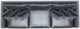 Jackson Furniture Remington 3-Piece Slate Small Spaced Sectional-3