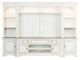 Liberty Furniture Magnolia Manor Antique White Entertainment Center with Piers-0