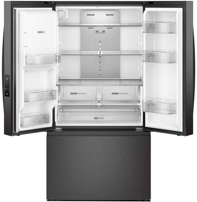 Whirlpool® 36" 29.6 Cu. Ft. Fingerprint Resistant Black Stainless Steel French Door Refrigerator with Dual Ice Makers  -1