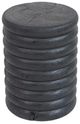A & B Home Black Cylindrical Layered Accent Table-0