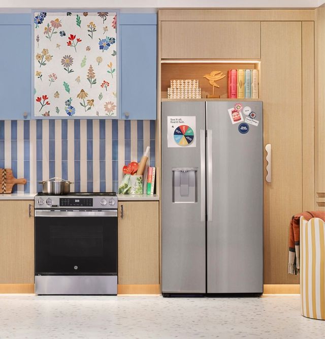 Side by side refrigerator interior Side by side refrigerator interior