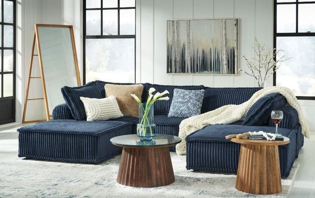 Signature Design by Ashley® Bales 5-Piece Navy U-Shape Sectional-4