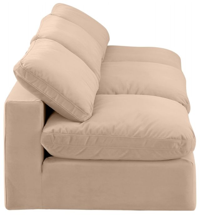 Meridian Furniture Comfy 3-Piece Beige Velvet Armless Sofa-2