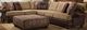 Albany Industries 2-Piece Yellowstone Chocolate Sectional-0