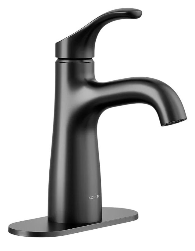KOHLER® Simplice® Matte Black 1.0 GPM Single-Handle Bathroom Sink Faucet-0