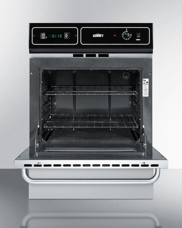Summit® 24" Stainless Steel Gas Built In Single Oven-2