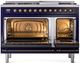Ilve® Nostalgie II Series 48" Midnight Blue Pro Style Dual Fuel Range-1