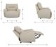 La-Z-Boy® Palmer Stone Power Reclining Chair and a Half with Headrest-2