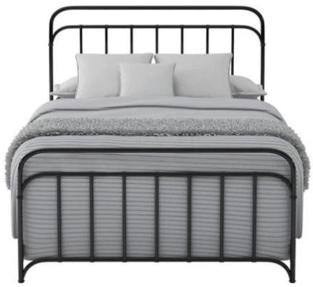 Bernards Shelby Black Complete Full Metal Rod Bed in a Box-1