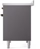 Ilve® Nostalgie II Series 40" Graphite Matte Pro Style Induction Range-4