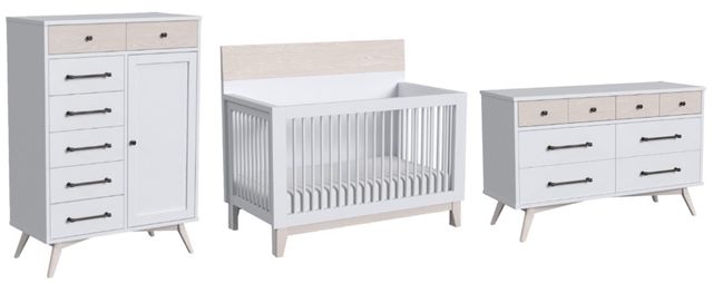 Westwood Design Rowan 3-Piece Ash Linen Baby Nursery Bedroom Set-0