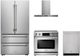 Thor Kitchen® 4 Piece Stainless Steel Electric Kitchen Package-0