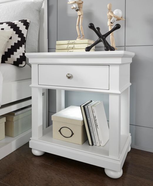 Legacy Kids Teen Canterbury Natural White Youth Nightstand-1