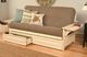 Kodiak Furniture Phoenix Linen Stone/Antique White Full Storage Futon with Mattress-4