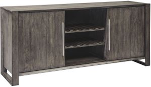 front view of the Signature Design by Ashley® Chadoni Gray Dining Room Server