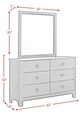 Elements International Sami Gray Dresser and Mirror Set-2