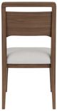 Riverside Furniture Delia 2-Piece Nouveau Walnut/White Dining Side Chair-5
