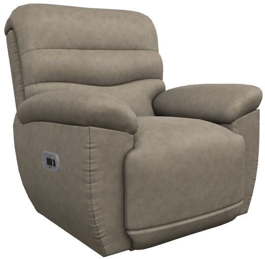 La-Z-Boy® Joshua Mushroom Power Rocking Recliner with Headrest and Lumbar-0