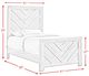 Elements International Eleanor Mocha Gray Twin Panel Bed-2