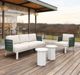 Zuo® Modern Bridgehampton White Aluminum Fabric Outdoor Accent Chair-5