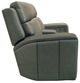 Flexsteel® Wyatt Gunmetal Gray Power Reclining Loveseat with Console, Power Headrests and Lumbar-3